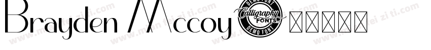 Brayden Mccoy字体转换